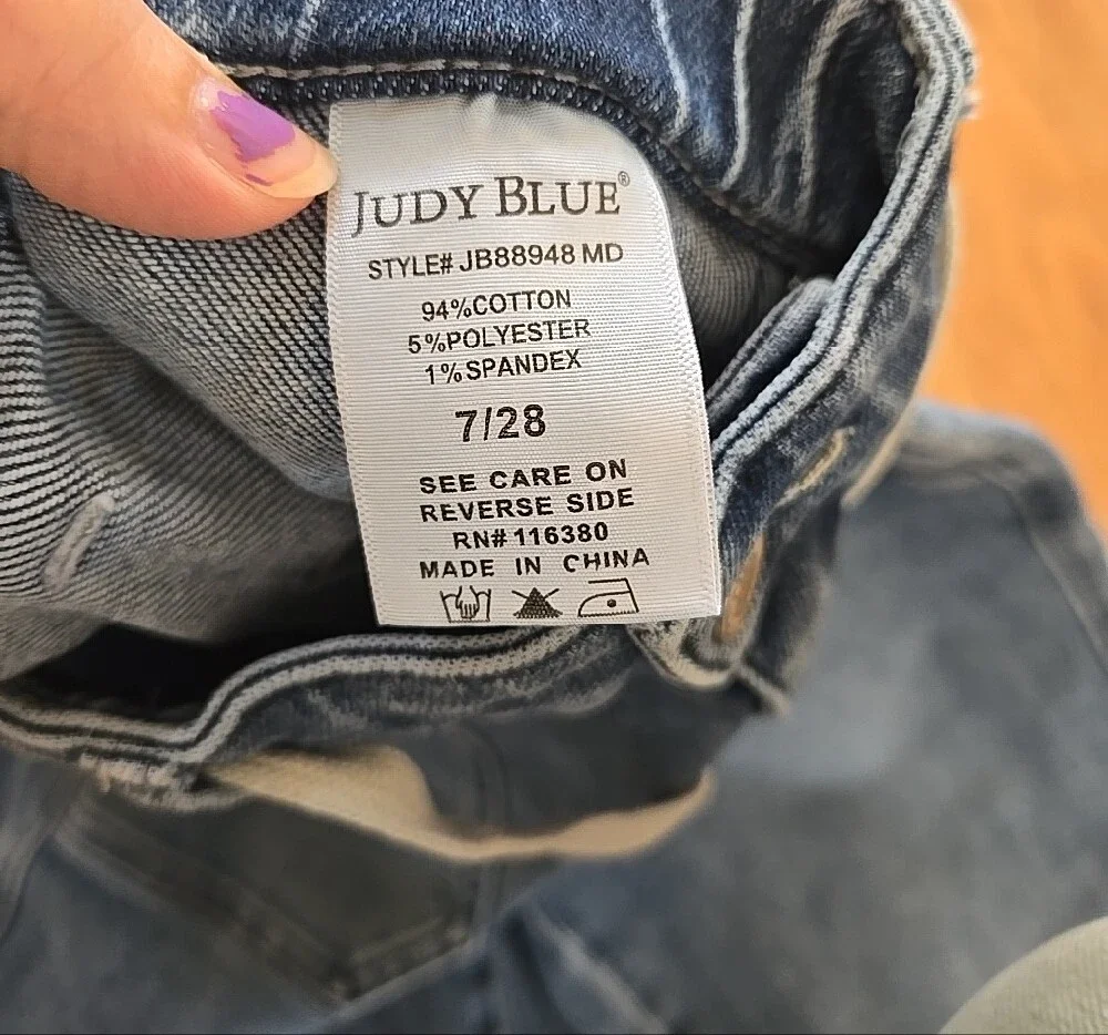 Judy Blue Women's Drawstring High Waisted Jogger Jeans